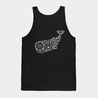 Whale (black and white) Tank Top